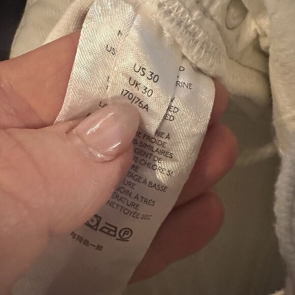 Anthropologie Pilcro and the Letterpress White High Rise Slim Jeans Sz 30 C14 - Picture 12 of 13